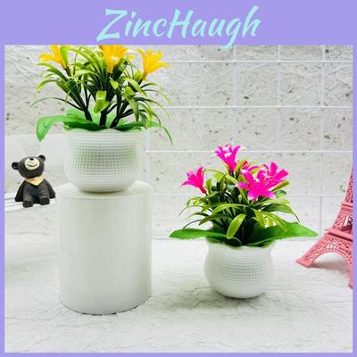 Artificial Orchid Plant With Plastic Pot For Wedding Decor And Hotel Ornamentation