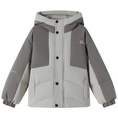 Xiaoxianghanmu Jungen 2025 Outdoor 3-Proof Weiße Entendaunenjacke