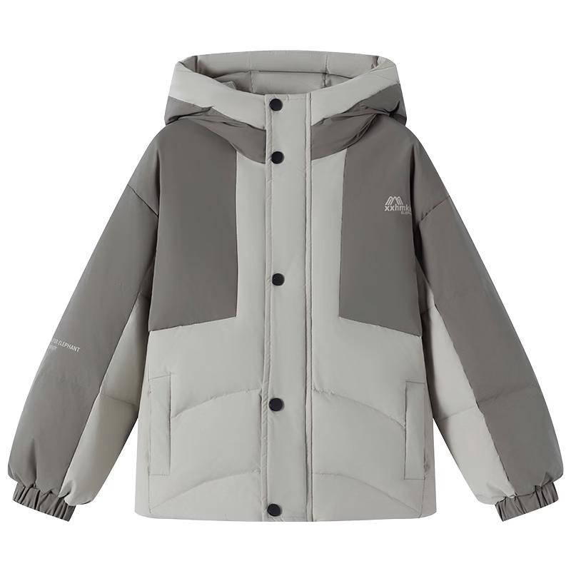 Xiaoxianghanmu Boys  2025 Outdoor 3-Proof White Duck Down Jacket 150 cm