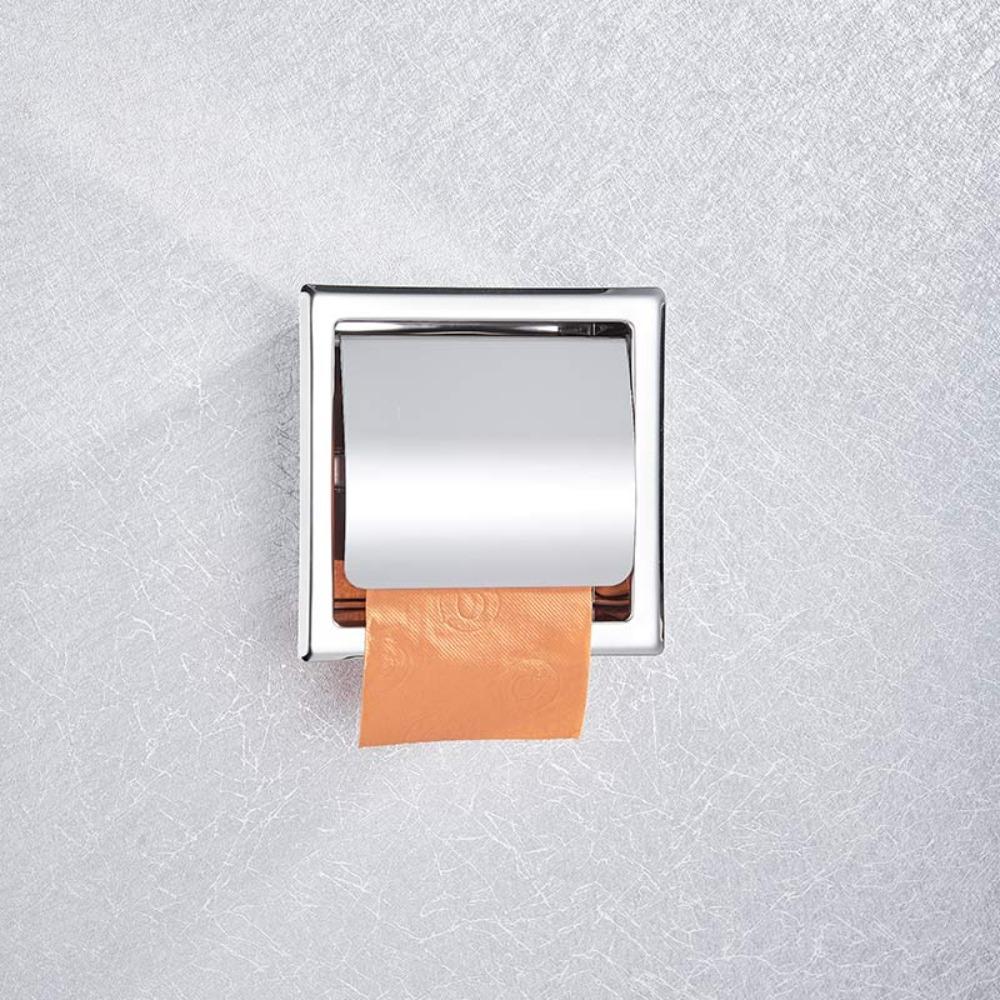Accessories Embedded Wall Mounted Tissue Box Toilet Paper Holder Roll Paper Box Tissue Paper Rack