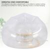 Inflatable Chair Comfortable Relaxing Transparent Ergonomic Space Saving PVC Blow Up Couch Chair