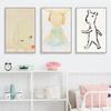 Yoshitomo Nara Malarstwo dekoracyjne Pokój dla dziewcząt W stylu japońskim Wiszące obrazy Sypialnia Nocna Kreatywna kreskówka Mural Lalka