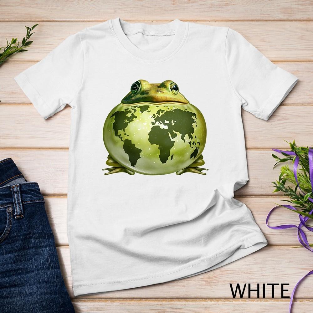 

Clean planet Save the Earth Frog Symbol Unisex T-shirt 4XL