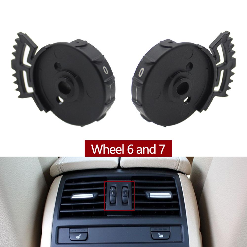 Car Front Rear Dashboard AC Conditioner Roll Air Vent Rolling Wheel Replace For BMW 5 Series F10 F11 520i 525i 528i 530i 535i