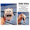 Anime Cute Cartoon Cat Plush Doll Toy Fluffy Black and White Simulation Cat Plush Toy DIY Soft Mini Plush Keychain Plush Toy