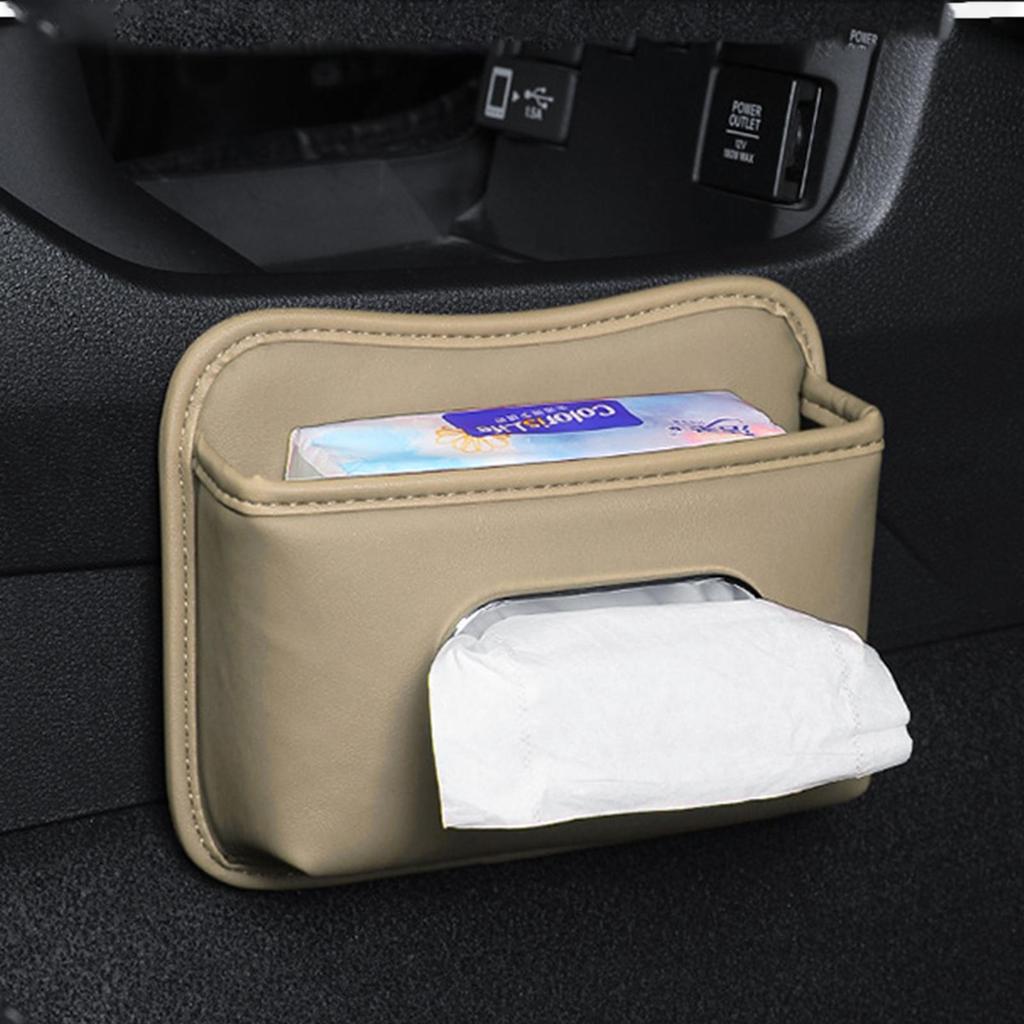 Auto-Taschentücherbox Leder Papiertuchspender Serviettenhalter Für Auto Für Sitzlehne Armlehne Konsole Sonnenblende SUV LKW Zuhause
