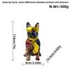 Simple Colorful Tie Dog Ornaments Living Room Entrance Desk Resin Crafts Home Decoration Supplies