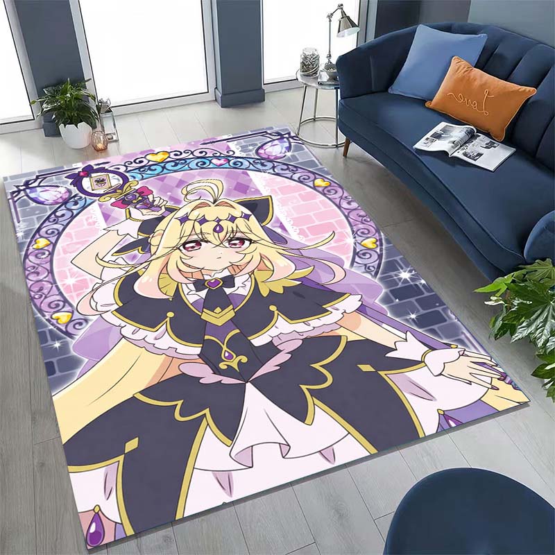 Cute Cartoon Pretty Cure Pattern Rug, Large Area Non-slip Washable Rug,, Suitable for Bedroom Home Decoration.666
