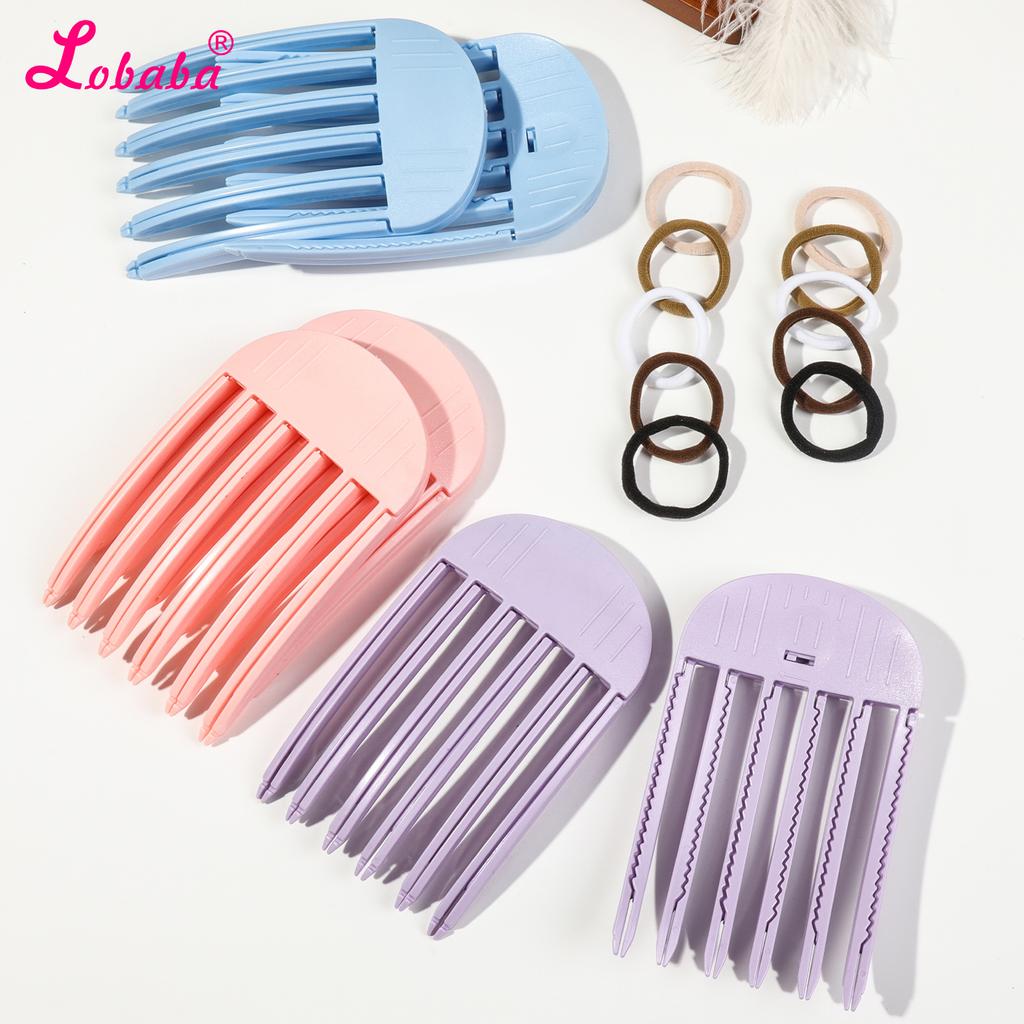 High Cranial Top Accessories Wind Plastic Comb Hair Roots Natural Fluffy Lazy People No Trace Hair Clip Hair Styling Accessories