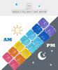 7-Day Pill Organizer with Medicine Reminder Alarm Weekly Large Capacity Vitamin Box Organizer AM PM Daily Travel Medication Box