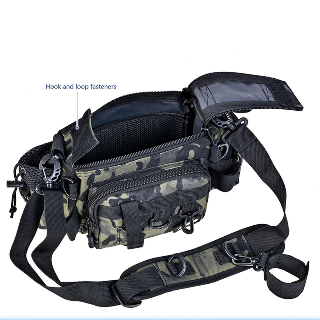 Versatile Fishing Tackle Bag With Removable Shoulder Strap For Freshwater And Saltwater Fishing - Store Tools And Rods With Ease
