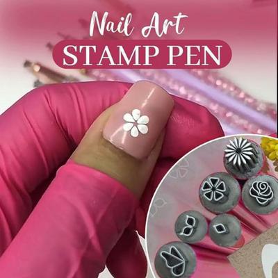 10Pcs Nail Art Stamp Pen Set Nail Art Pen Set Easy