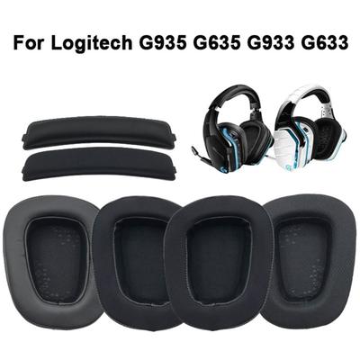 1 Paar Schuim Oorkussen Cover Vervanging Headset Oorkussentjes voor Logitech G935 G635 G933 G633