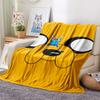 1Pc Adventure Time Print Flannel Blanket, High quality Comfortable for All Seasons, Home Decor, Warmth and Comfort, Perfect for Christmas Gifts 03