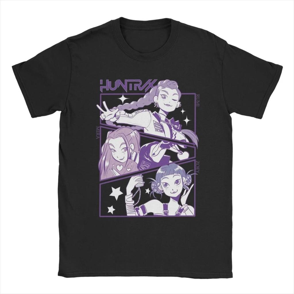 Damen Herren KPop Dämonenjäger Blauer Tiger T-Shirts Reine Baumwolle Kleidung Neuheit Kurzarm Rundhals T-Shirts Geschenkidee T-Shirts