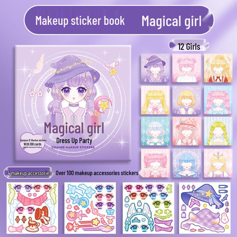 Kaba Bear Princess Dress-Up Stickers: Children's Ancient-Style Makeover & Character Stickers