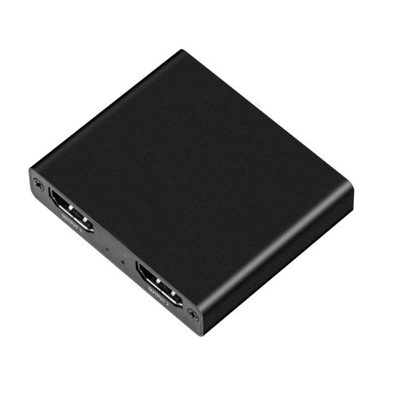 

Video Splitter Switcher 4k HD-compatible Stable Transmission 3D Visual Effects 1 in 2 Out Box Video Distribution HDMI-compatible Converter