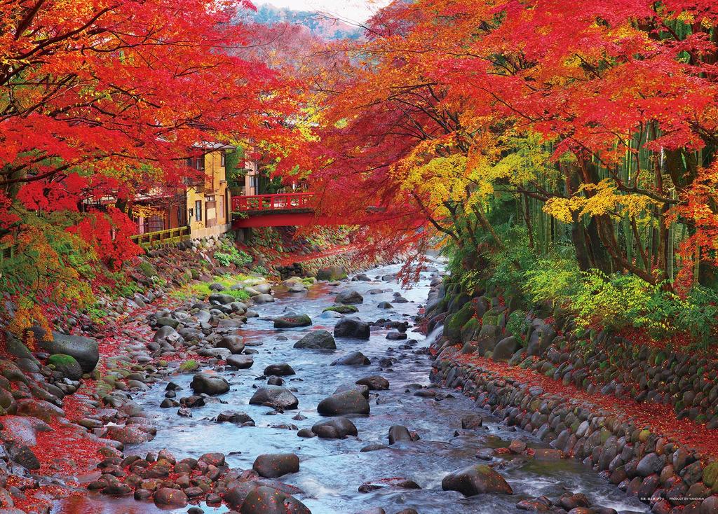 Yanoman in Jigsaw The Colorful Katsuragawa River at Shuzenji Includes a piece request service and jigsaw puzzle instruction manual (Yanoman) [Made