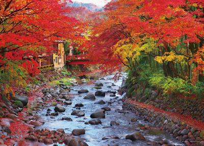 Yanoman In Jigsaw The Colorful Katsuragawa River At Shuzenji Includes a Piece Request Service and Jigsaw Puzzle Instruction Manual (Yanoman) [Made