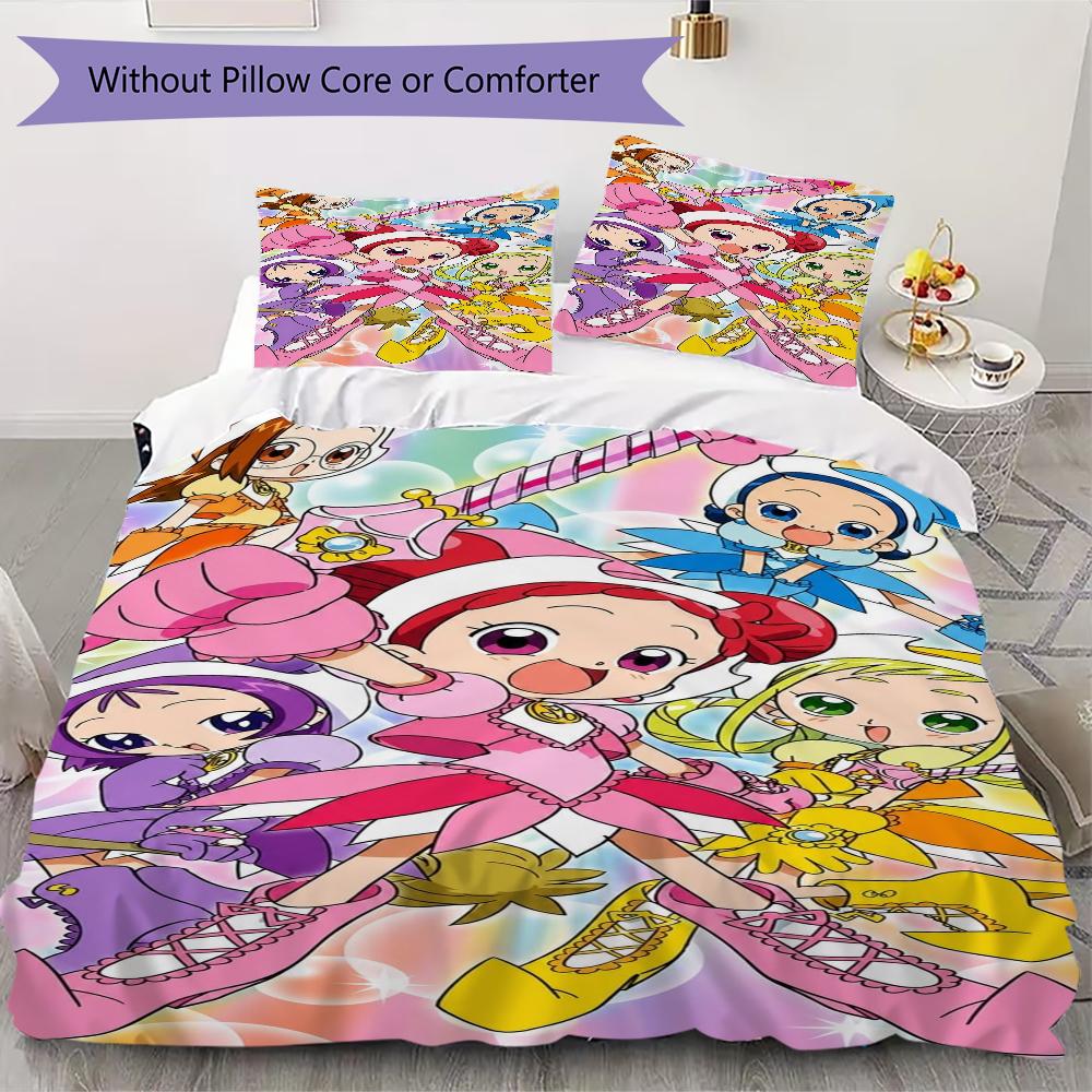 Magical DoReMi Pattern Bedding,Quilt Set Quilt Cover Pillowcase Home Birthday Gift(1 * duvet cover + 2 * pillowcase, without core)_lx
