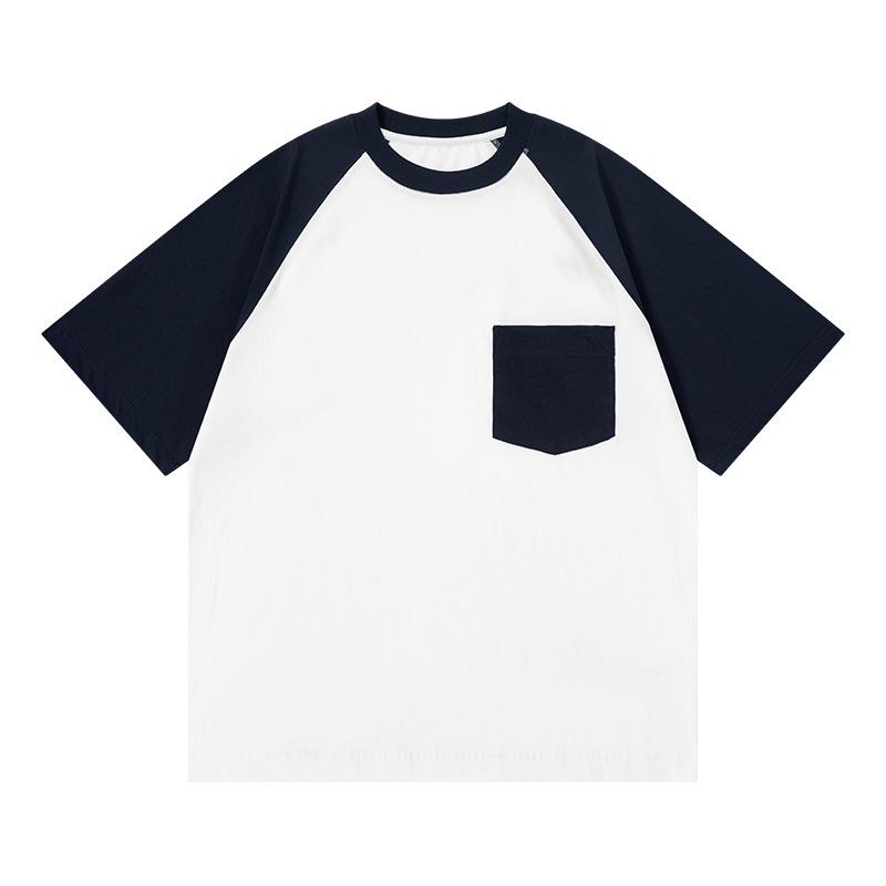 

Women s Plus Size Color Block Raglan Sleeve Pocket Top - Casual Cool Summer T-Shirt M (120-140 lbs)