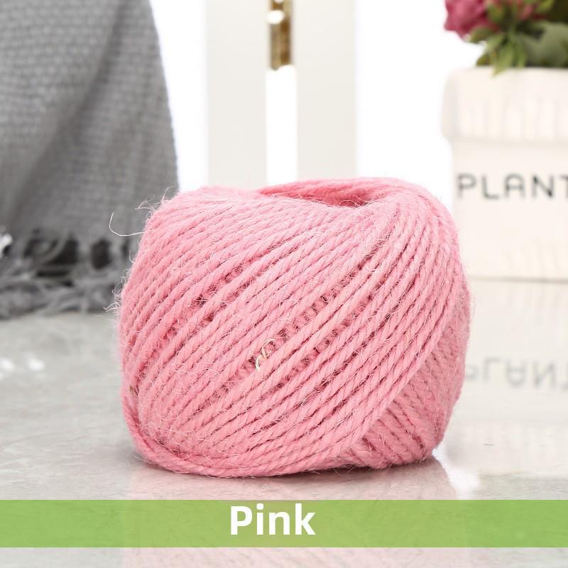 Vintage Style Colored Hemp Rope for DIY and Photo Clips (1.5-2mm, 25m/50m/100m)