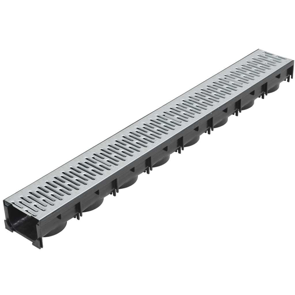 Drainage Channels 6 pcs Galvanized Steel 6 m