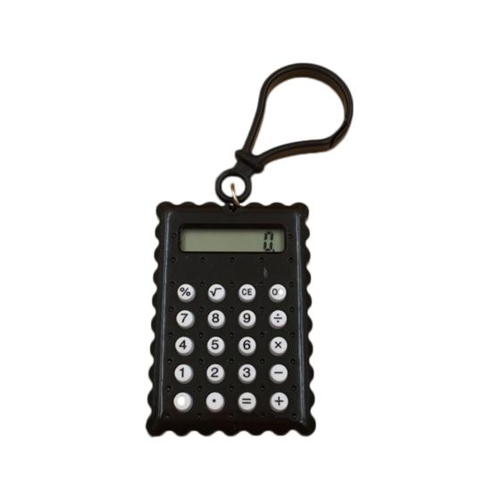 Pocket Student Mini Biscuit Shape School Electronic Calculator Office Supplies