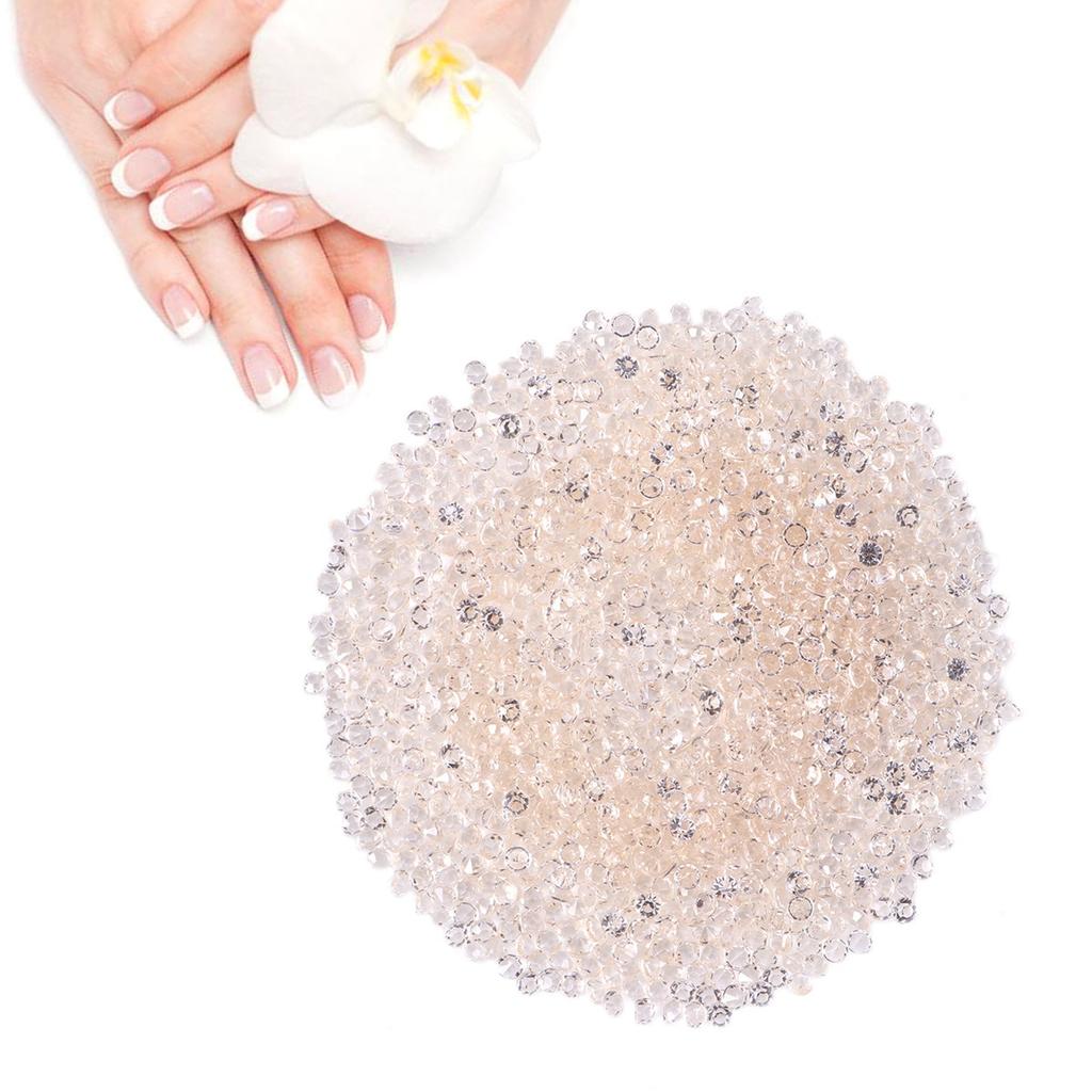 1000Pcs 3Mm Acrylic Rhinestone Shiny Crystal Bright Multi Color Craft Decoration for Cloth Nail Tips Photo Album Phone Case DIY