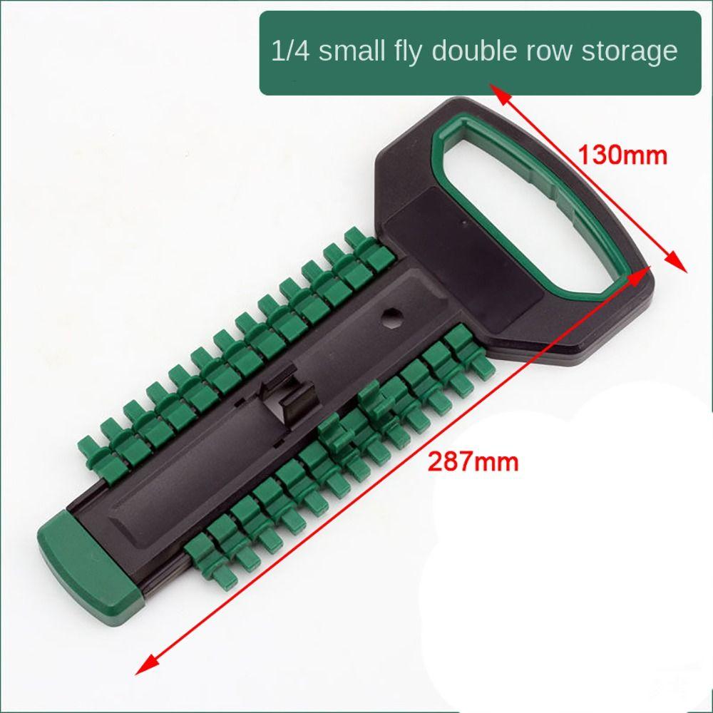 Socket Wrench Set Storage Organizer 1/4" 3/8" 1/2" Drive Square Interface Socket Tray Tool Sliding Stand Socket Wrenchs Holder