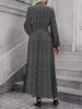 Women's High Slit Lantern Sleeve Dress - Fall/Winter Collection