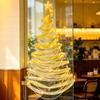 Reusable DIY Xmas Tree Pearls String Christmas Decor Ribbon Christmas Tree  Glass Tiles