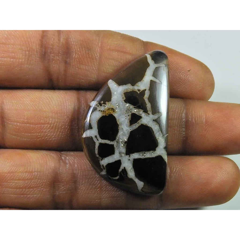 35Ct Natural Septarian Gronate Fancy Crystal Cabochon Loose Gemstone 22X38MM SK-2346