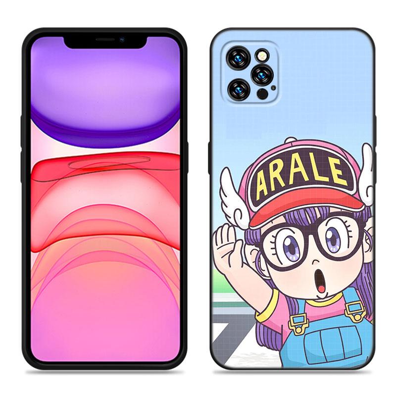 Чехол для телефона Dr Slump Arale Anime для Apple iPhone 12 13 Mini 11 14 15 Pro Max 7 8 Plus X XR XS SE 2020 2022 черный силиконовый чехол iPhone 13