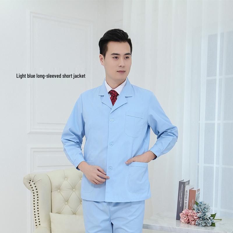 Nightingale Unisex Kurzarm Weißer Laborkittel für Ärzte und Krankenschwestern