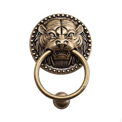 Animal Head Door Knocker Brass for Front Convenient To Use Accessories Home Decor Vintage