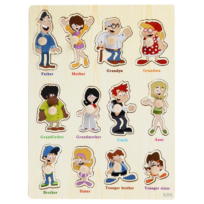 Mushroom Peg Montessori Wooden Puzzle: Letters, Numbers, Fruits & Shapes for Early Learning
