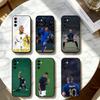 Coque de téléphone F-Football Star MbappeS-S Pour Samsung Galaxy A73,A72,A71,A70,A53,A52,A51,Autres Housse Souple Noire