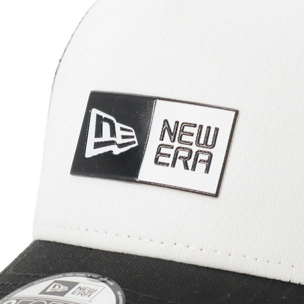 New Era New Era Kids Mesh Cap Box Logo YTH 940AFTR BOX LOGO TPU WHI BLK 14392039 NER36K2041 YOUTH9FORTYA-FRAME White/Black YOUTH52-56cm