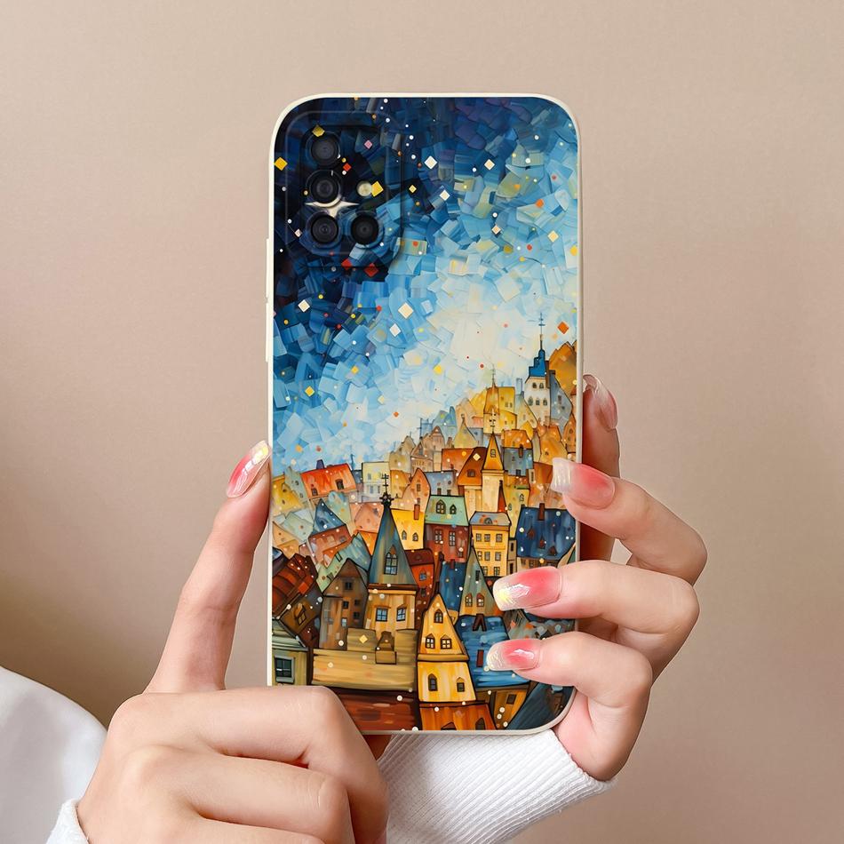 For Samsung Galaxy A51 A71 A31 Phone Case Cartoon Full Protection Cases For Samsung A 51 71 31 Soft Liqiud Silicone Back Cover
