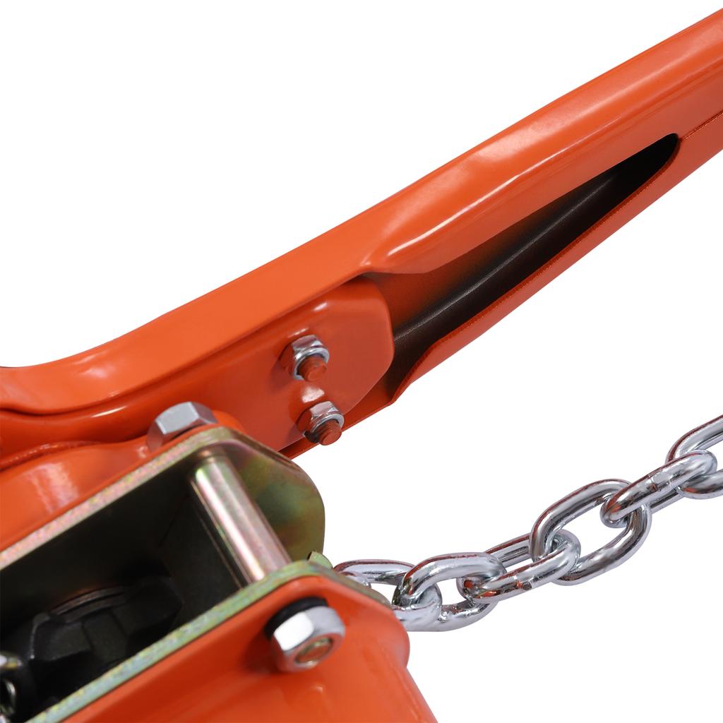 1,5 Tonnen manueller Kettenzug, 3300 lbs Tragfähigkeit, 20 Fuß Hubhöhe, Manganstahl Hand-Flaschenzug für Garage, Werkstatt, Bau, Beladung