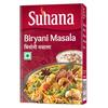 Suhana Masala Pulver Biryani Masala 100g Karton Authentische Aromatische Reiskrüutermischung für Hähnchen Gemüse Paneer Biryani