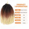 8inch Spring Twist Hair for Braids 30strands Curly Twist Water Wavy Crochet Hair Extensions Pre Looped Passion Spring Twist Hair