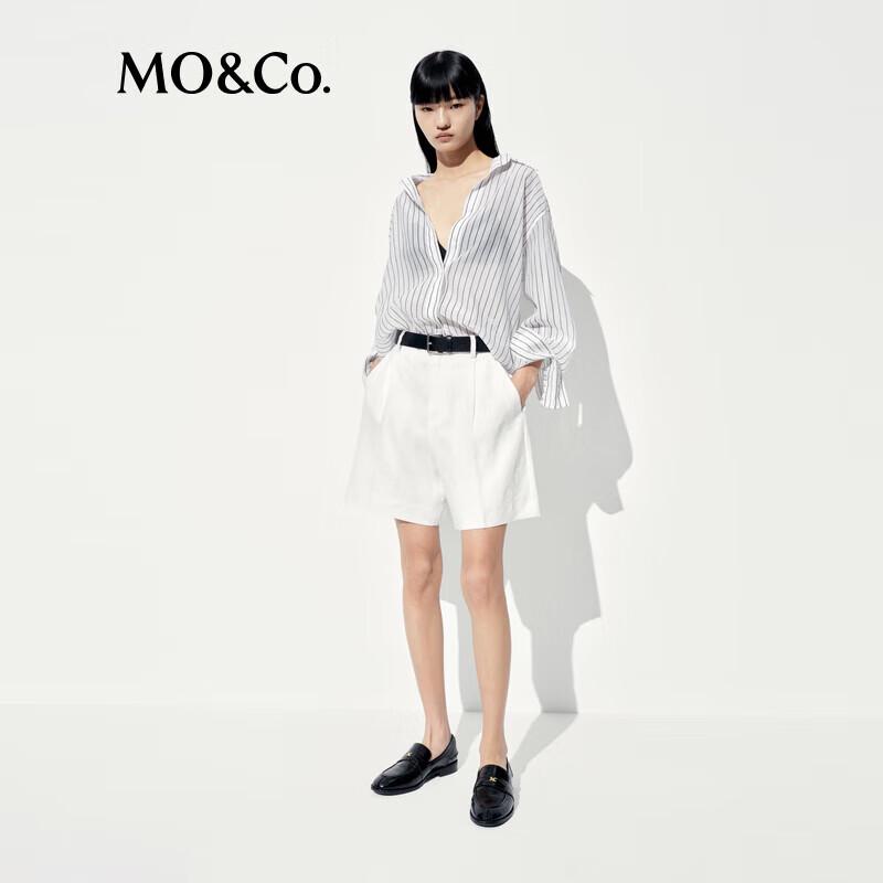 MO&Co. 2025 Summer Striped Loose Fit Shirt L /170