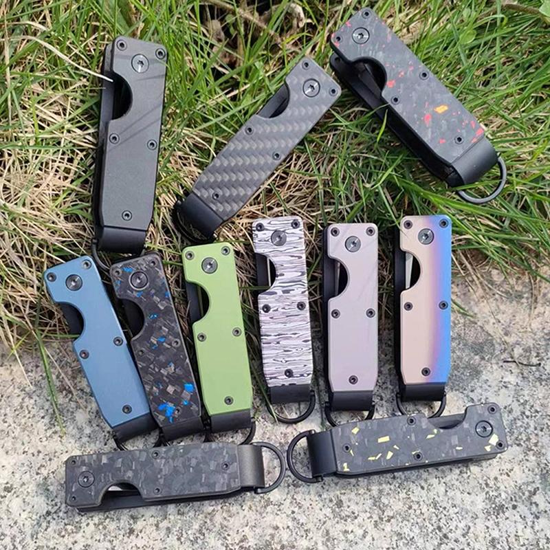 Nyckelorganisatör Kompakt Hållare Metall Nyckelring Minimalistiskt Nyckelfodral Hållare Säkerställer 1-5 Nycklar Metallnyckelring