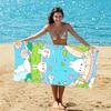 Cute Cats Pool Party Print Beach Towel Quick Dry Super Absorbent Lightweight For Summer Pool