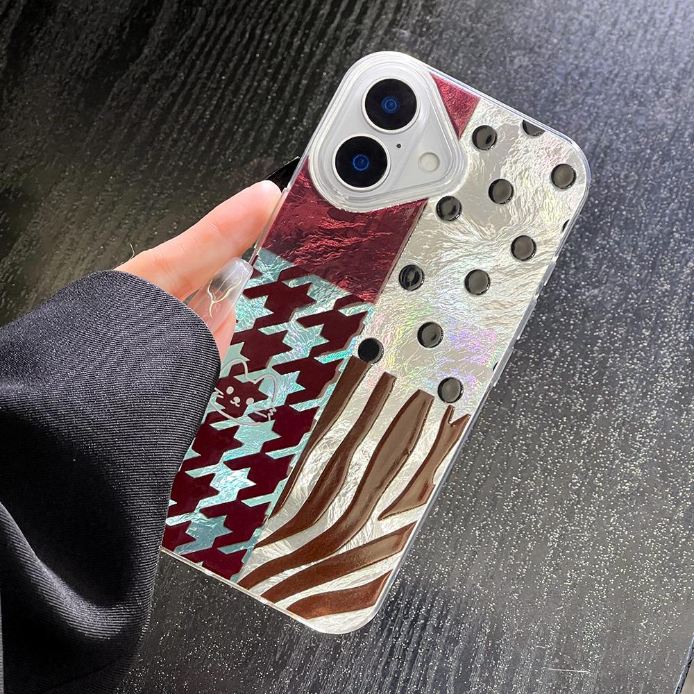 Phone Case for iPhone 11 13 16 Pro Max iPhone 14 15 Pro Max 12 13 Pro Max 16 Plus  13 Pro 14 Pro Glacier Pattern High-grade Color