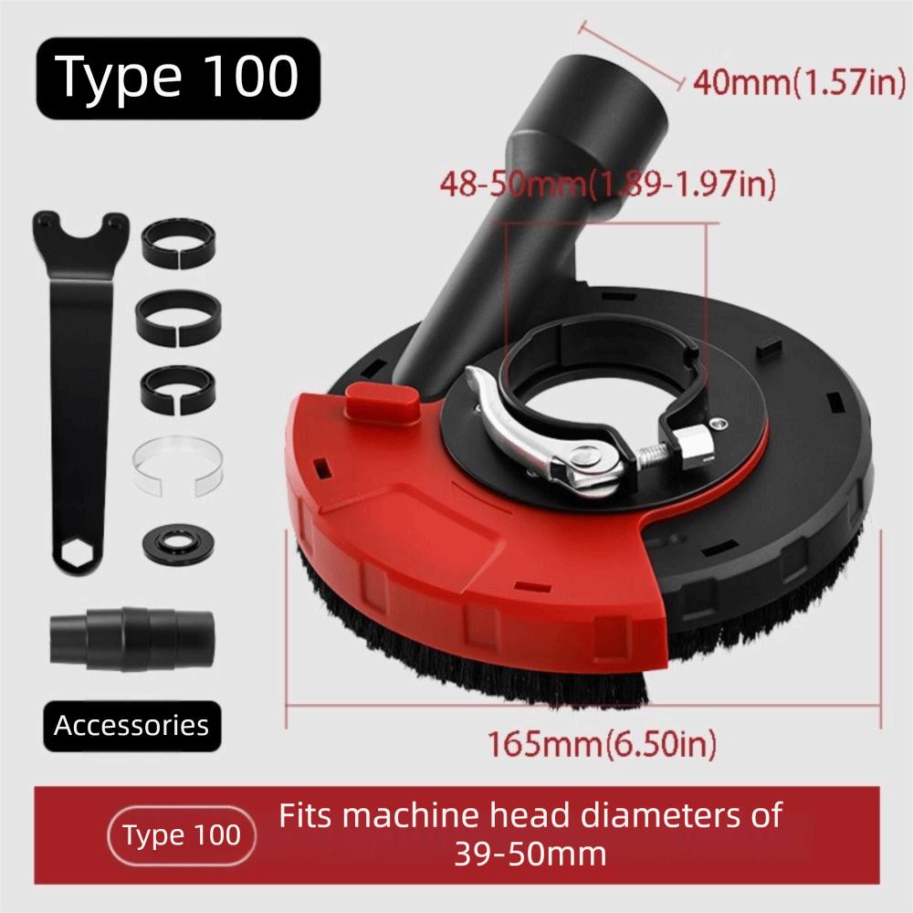 Adjustable Attachment Grinding Dust Shroud Vacuum Attachment Dust Extraction Shroud Tile Removal 100/115