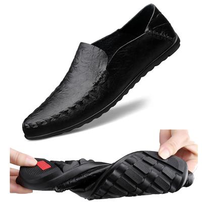 2020 Genuine Leather Men Shoes Soft Moccasins Loafers Men Brand Men Flats Comfy Driving Shoes