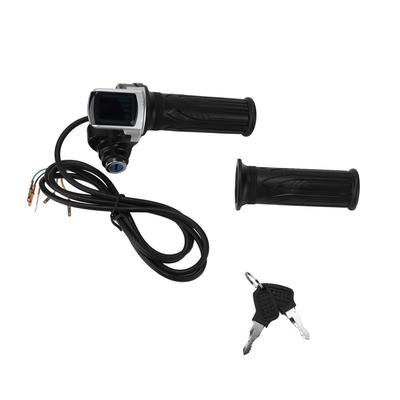 24 V HalfTwist Gasgriff LED-Betriebsanzeige mit 2 Schlüsseln für Elektrofahrräder Roller